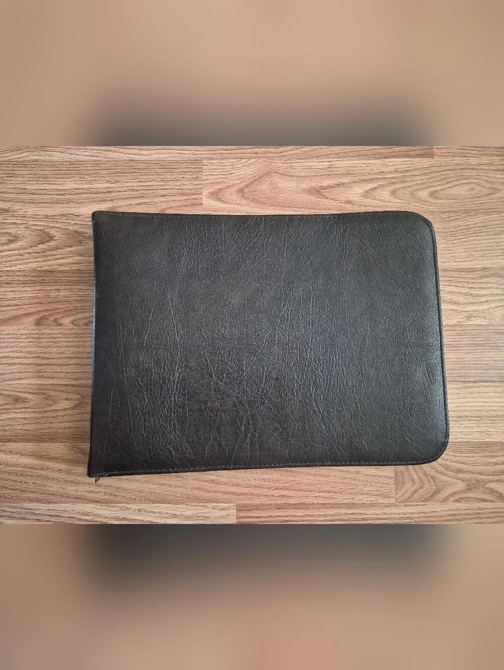 Dark Brown Zippered Ring Binder